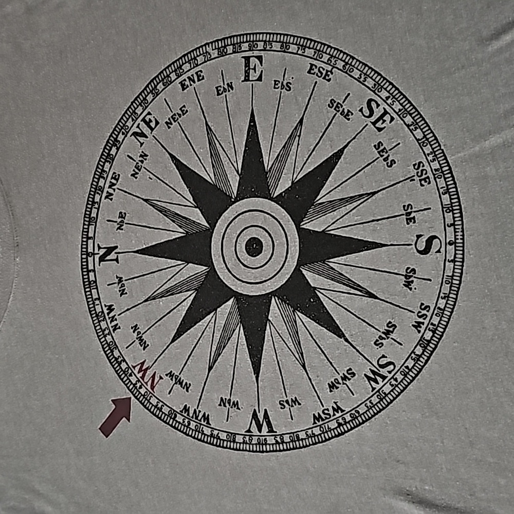 BANANA REPUBLIC COMPASS SHIRT SIZE LARGE